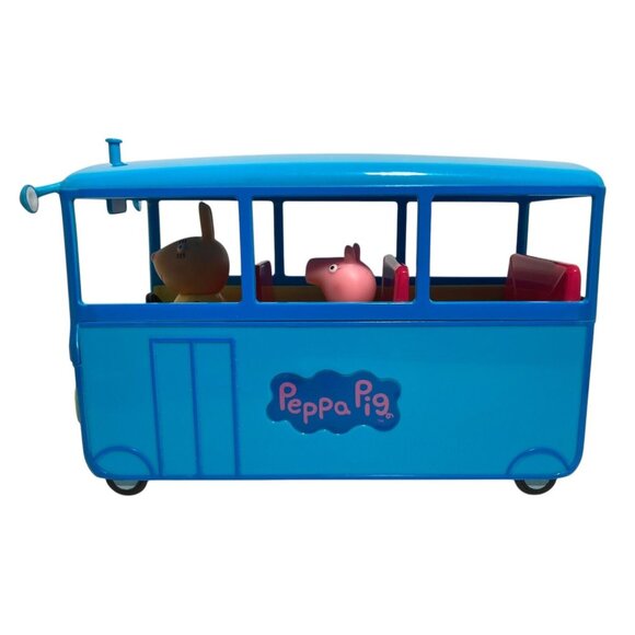 Peppa Pig School Bus Vehicle Peppa Pig Miss Rabbit Interactive Phrases Sounds - Picture 3 of 12